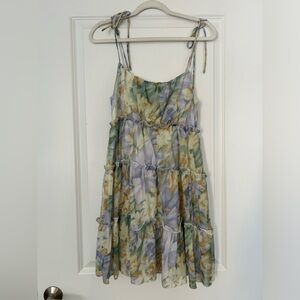 Floral Print Mini Dress
